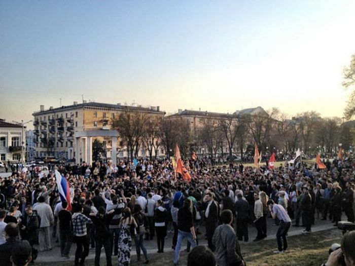 Астрахань вышла на митинг за Шеина