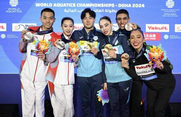 Казахстанцы выиграли «золото» ЧМ по артистическому плаванию