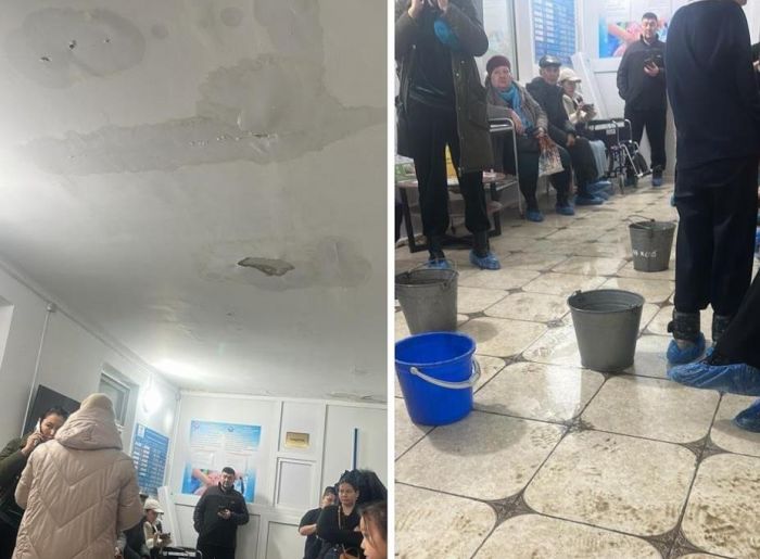 Потоп в жумыскерской поликлинике