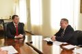 Аким Нурлан Ногаев на встрече с Чрезвычайным и Полномочным Послом США в Казахстане Джоном КРОЛОМ.